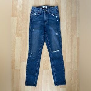 Paige Hoxton Ankle Distressed Denim Jeans Toren Destructed Women’s 24